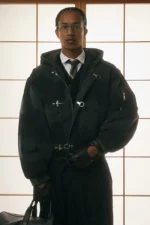 Shige 15oz Khaki Canvas Clasp Bomber Jacket