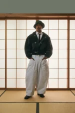 Shige 15oz Khaki Canvas Clasp Bomber Jacket