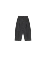 Shinzo Brand Okayama 15oz Raw Black Pleated Japanese Selvedge Balloon Denim Pants