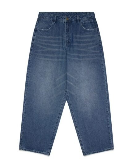 Shinzo Brand Deep Indigo Blue 13.5oz Phat Cut Denim Jeans